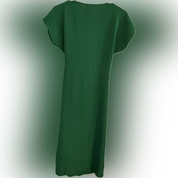 Green Wrap Dress Joie De Vivre - Picture 3 of 6